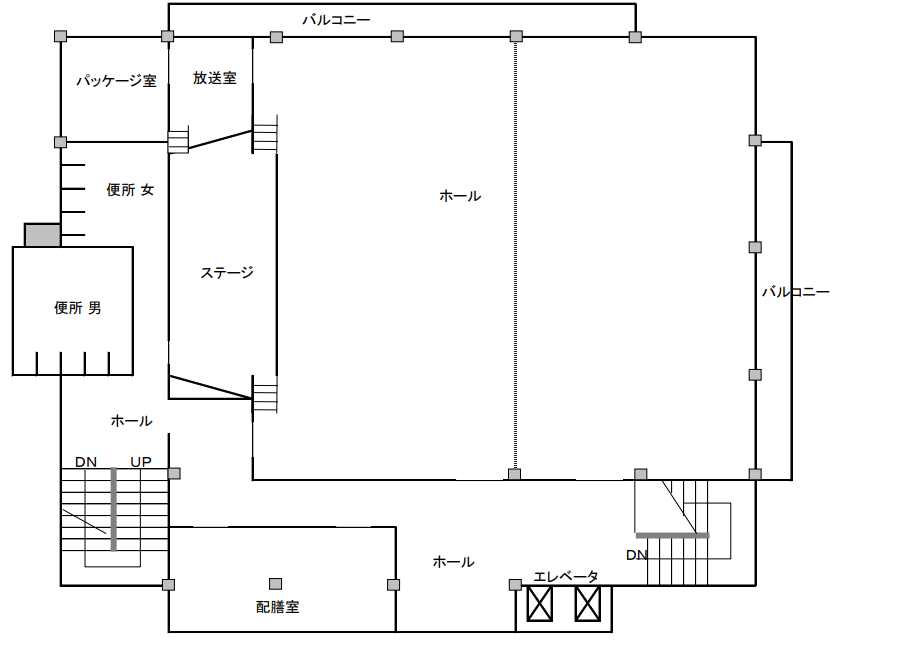 ６階大ホール間取り図